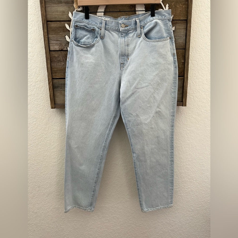 J. Crew slouchy boyfriend Light Blue Denim Jeans 100% cotton BF554 size 30